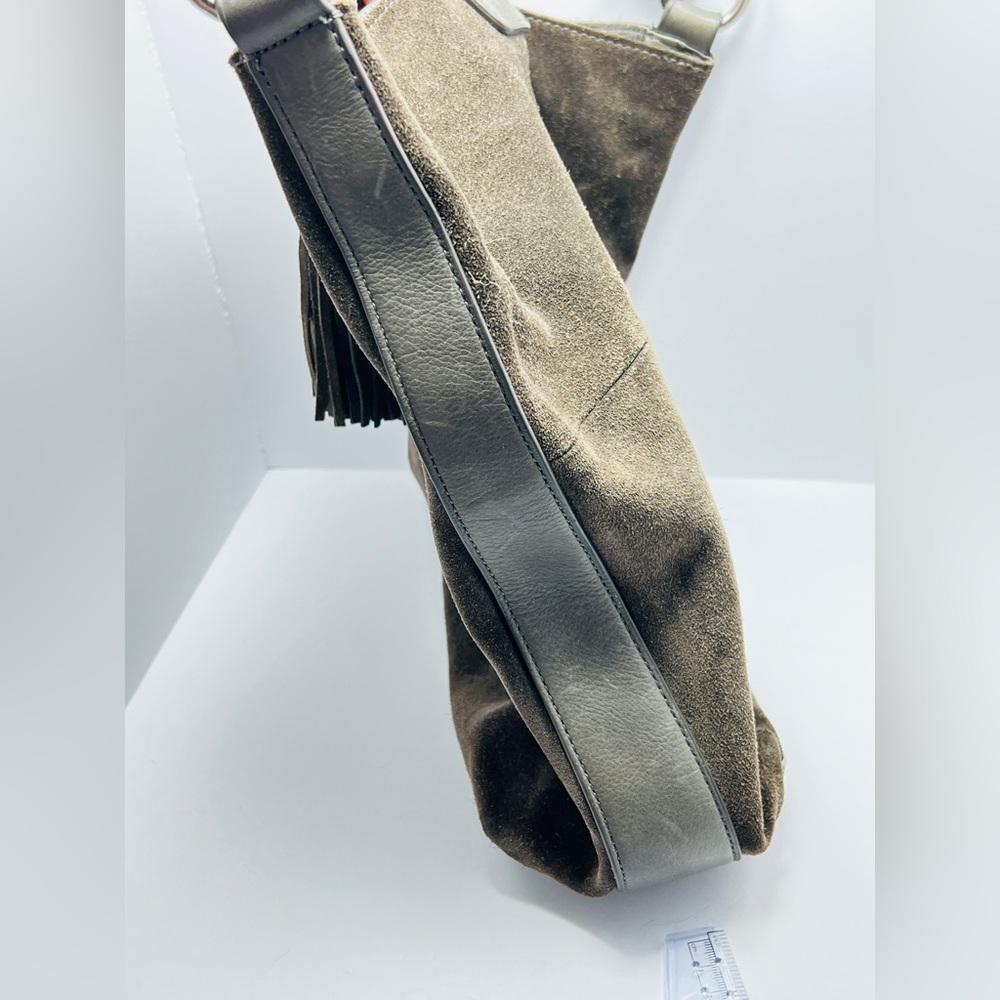 $15 WITH ANY REGULAR PRICE PURCHASE: FRYE Melissa Suede Hobo Bag - Picture 13 of 15